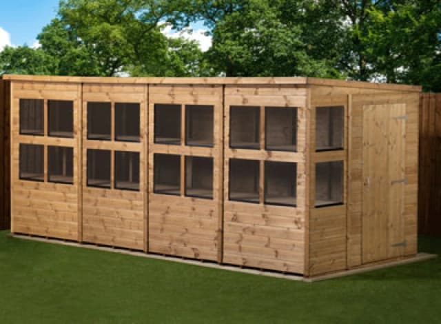 Empire Sheds Empire Pent Potting Shed 16X6 Single Door