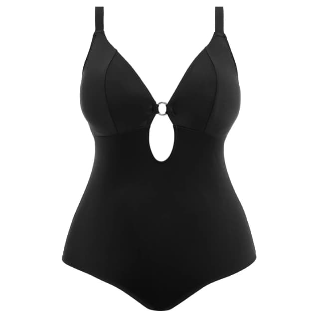Womens 1 Piece swimsuit Elomi Plain Noir Female 105K/L