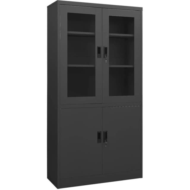 VIDAXL Vidaxl - Office Cabinet Anthracite 90x40x180cm Steel 8720286563809
