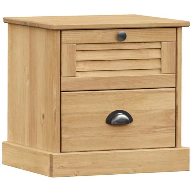 VIDAXL Bedside Cabinet VIGO 42x35x42cm Solid Wood Pine vidaXL 8720845845711