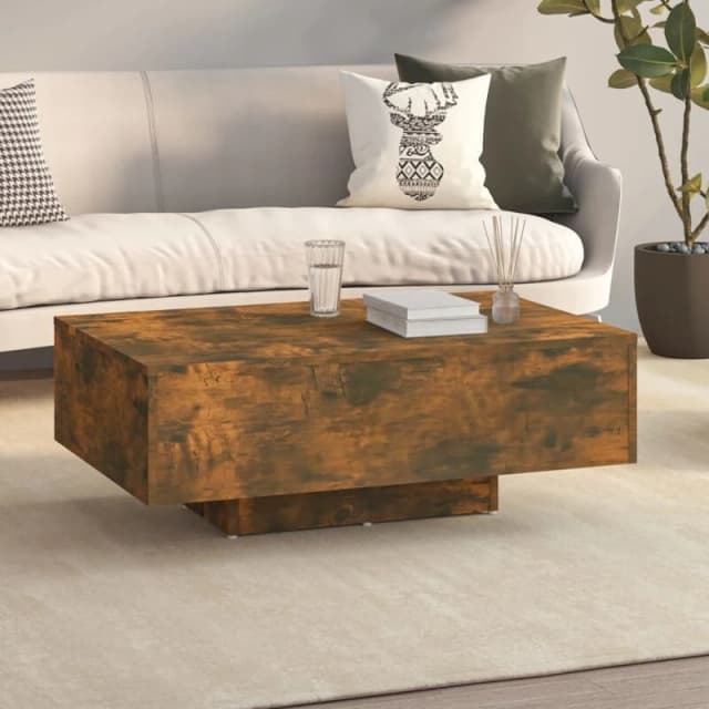 VIDAXL Coffee Table Smoked Oak 85x55x31cm Engineered Wood Vidaxl 8720286955475