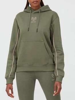 Pink Soda Kane Boyfriend Hoodie - Khaki, Size 12, Women