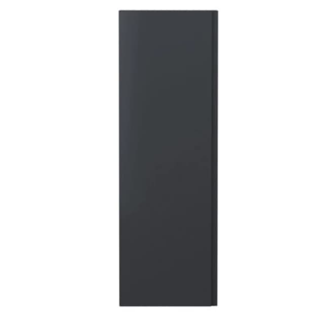 Hudson Reed Urban Wall Hung Tall Unit With 1 Soft Close Door And 3 Shelves, Modern Bathroom Storage Cabinet In Soft Black, 400mm