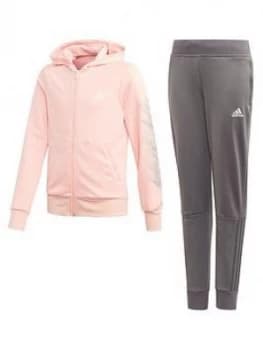 Adidas Girls Hood Tracksuit - Multi