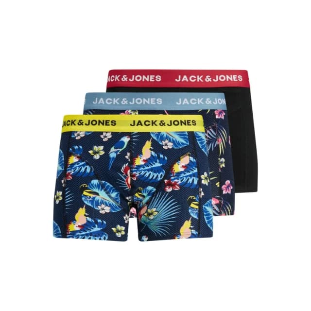 jack & jones Boxers Jack & Jones Flower Bird (x3) Noir Male S