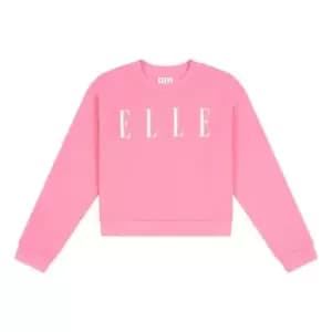 Elle Classic Crew Neck Sweater - Pink