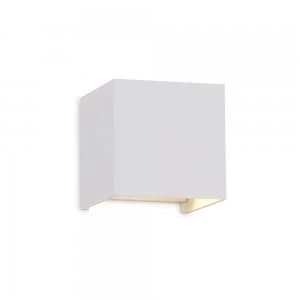 Square Wall Lamp, 12W LED, 3000K, 1100lm, IP54, Sand White