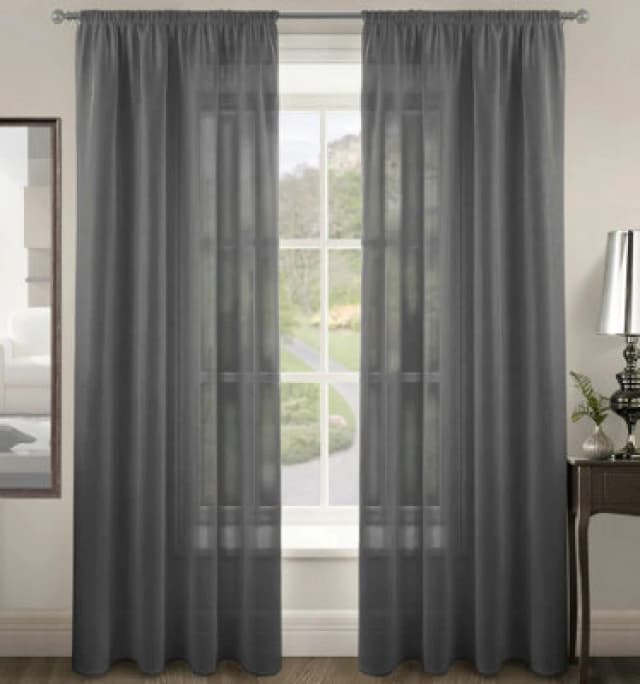 Velosso Riva Slot Top Voile Panel - Charcoal