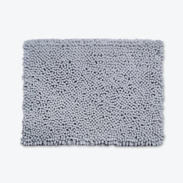 Allure Bath Fashions Jumbo Bobble Bath Mat - Non Slip, Luxury Deep Pile Bath Rug - Dove Grey