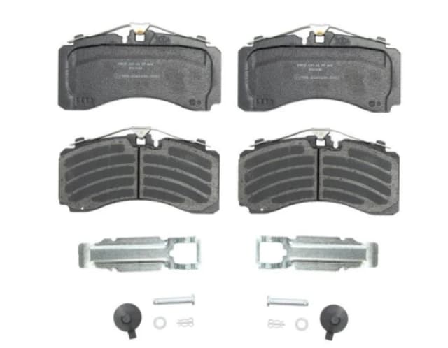 KNORR-BREMSE K108020K50 Brake pad set Rear Axle, excl. wear warning contact, with lock screw set Brake Pad Set,disc brake (402)
