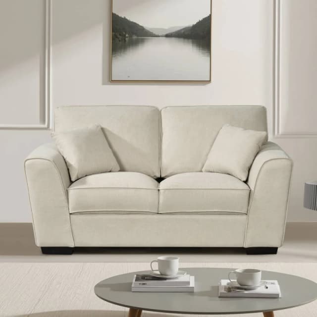 Artemis Home Arlington 2 Seat Fabric Sofa in Ecru Size: 2 Seater Ecru Unisex 2 Seater