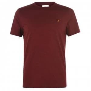 Farah Vintage Dennis T Shirt - Red Marl 628