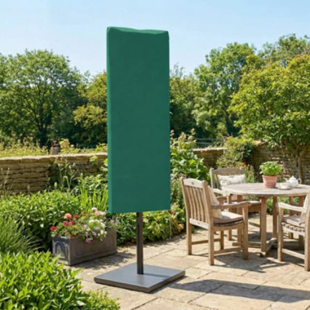 Outsunny Garden Parasol Cover For 2-4M Umbrella Protector, Dark Green