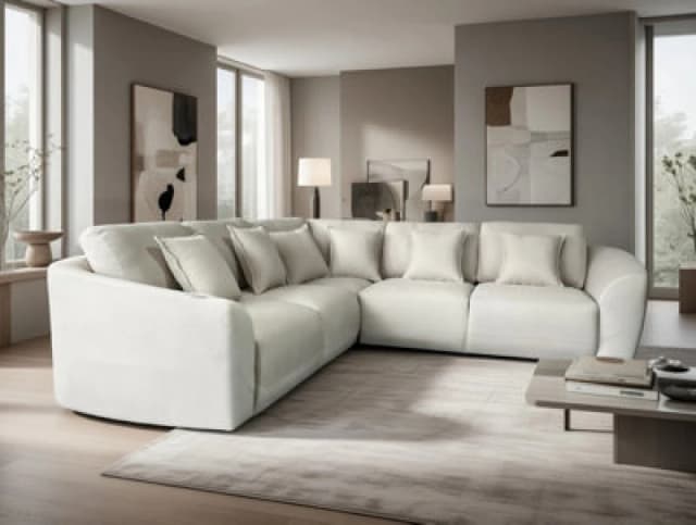 DS Living The Veneto 5 Seater Lounger Sofa in Grey Grey Unisex