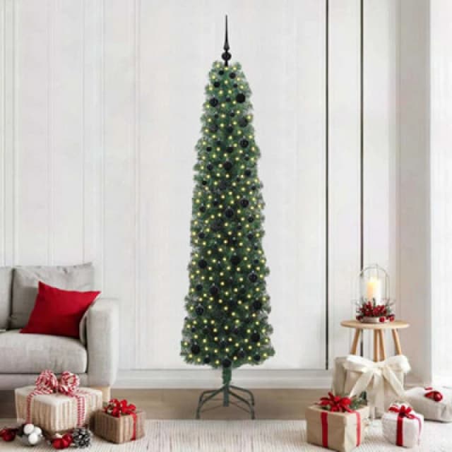 Vidaxl Artificial Christmas Tree With 300 Leds With Stand Green 210 Cm