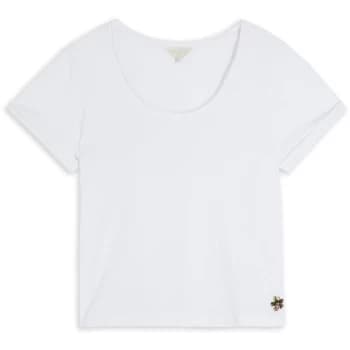 Ted Baker Miarna V-Neck Easy Fit Tee - WHITE
