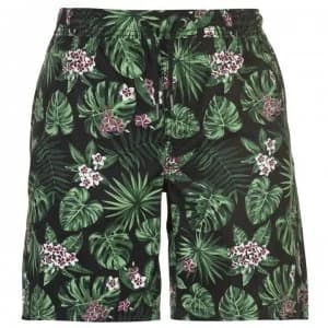 Pierre Cardin AOP Dock Shorts Mens - Black Tropical