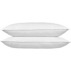 HOMESCAPES Goose Feather and Down King Size Pillow Pair - White