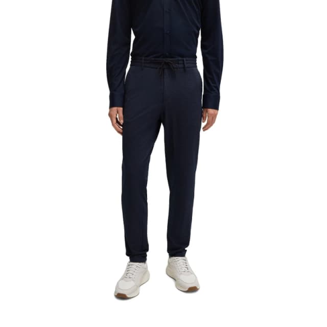 Boss Mens Straight Leg Trousers Dark Blue male 36