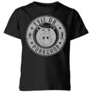 Toy Story Dr Porkchop Kids T-Shirt - Black - 11-12 Years