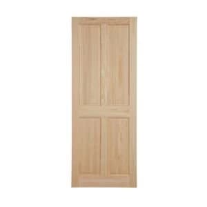 4 Panel Clear pine Internal Door H1981mm W610mm