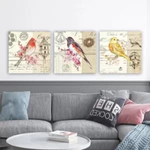 drprc9040 Multicolor Decorative Canvas Painting (3 Pieces)