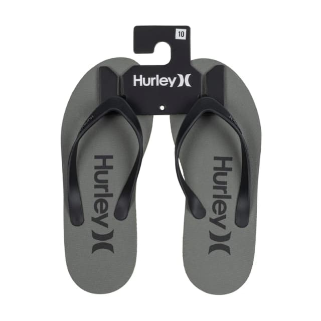 Hurley 1 Pack Flip Flops Mens Flip Flops 7 (41) Grey 22233902270