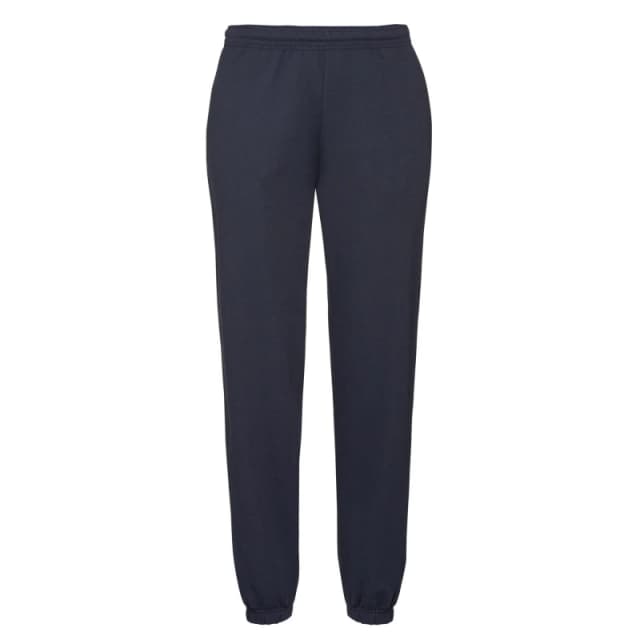 Fruit Of The Loom Fruit of the Loom Men Elasticated Cuff Jogging Bottoms in Mid Navy Size: Small Mid Navy S Male 5063425068371