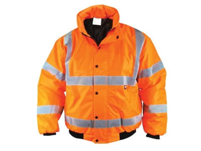 Scan Uc804-O Hi-Vis Bomber Jacket Coat Orange - XXL (52In) Scahvbjxxlo