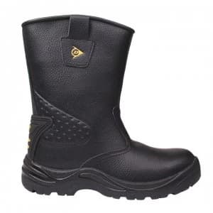 Dunlop Safety Rigger Mens Steel Toe Cap Safety Boots - Black