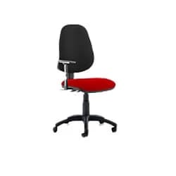 Dynamic Independent Seat & Back Task Operator Chair Height Adjustable Arms Eclipse Plus III Black Back, Bergamot Cherry Seat High Back