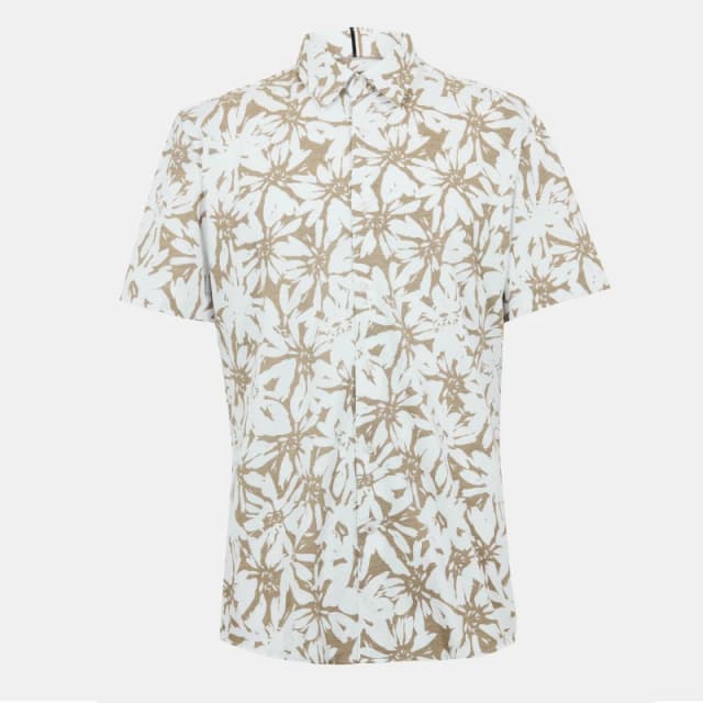 Boss Mens Roan Ken Long Sleeve Oxford Shirt White male S