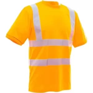 Yoko Ladies/Womens Hi-Vis Short Sleeve T-Shirt (Pack of 2) (M) (Hi Vis Orange) - Hi Vis Orange