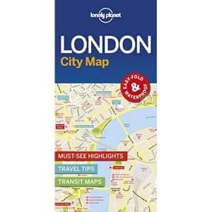 Lonely Planet London City Map Sheet map, folded 2016
