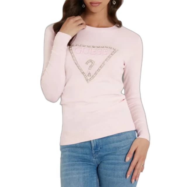 Guess Womens long-sleeved sweatshirt Guess Ivory Rose Female M