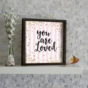 KZM603 Brown White Pink Yellow Black Decorative Framed MDF Painting