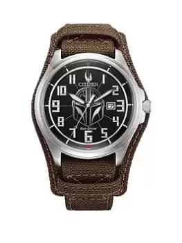 Citizen Gents Star Wars Mandalorian Watch, Brown, Men