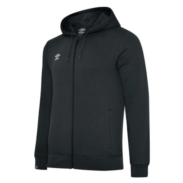 Umbro Umbro Men Club Leisure Full Zip Hoodie in Black Size: Small Black S Male 5063107699107