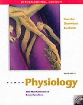 Human Physiology by Arthur J Vander and James H Sherman and Dorothy S Luciano Book