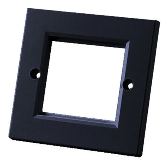 Cablenet Cablenet Single Gang Faceplate Black HCIFP-50BK