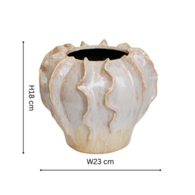 Ivyline Scarlet Coral Reef Pink Planter H18Cm D23Cm