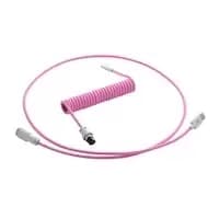 CableMod Pro Coiled Keyboard Cable USB A to USB Type C 150cm - Strawberry Cream