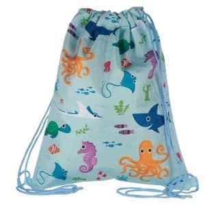 Fun Sealife Design Handy Drawstring Bag