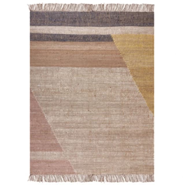 Beliani Rug Samlar Brown 160 X 230 Cm Jute