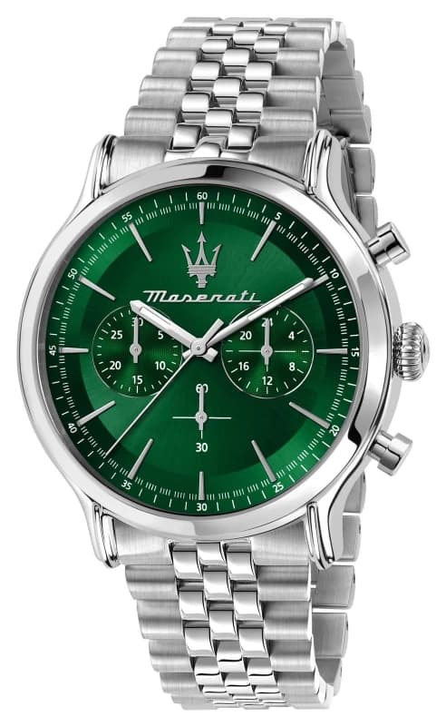 Maserati R8873618033 Mens Epoca (42mm) Green Chronograph Watch