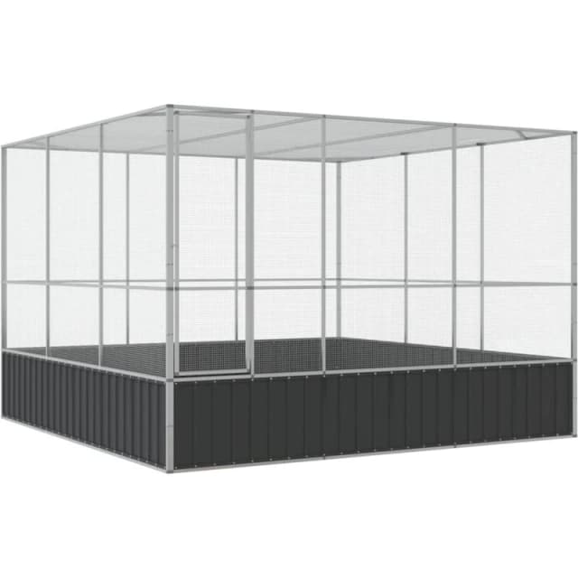 VIDAXL Aviary Silver 311x307x212cm Steel vidaXL 8721012410497