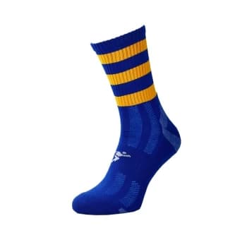 Precision Pro Hooped GAA Mid Socks Royal/Amber - UK Size 7-11
