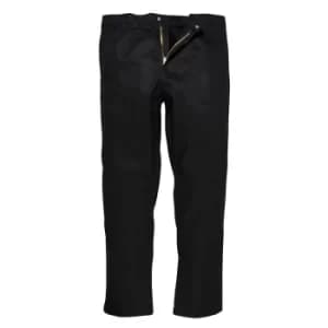 Biz Weld Mens Flame Resistant Trousers Black Small 32"