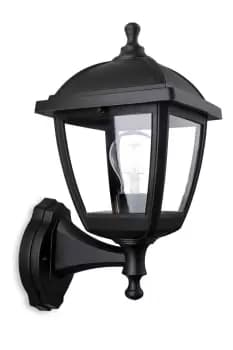 Palma Outdoor Wall Lamp 4 Panel Black IP44 E27