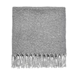Fable Alisia/Simone Woven Throw, Oxford Grey
